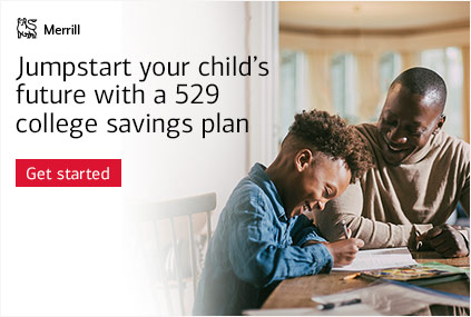 Merrill. Jumpstart your child's future with a 529 college savings plan. Get started.